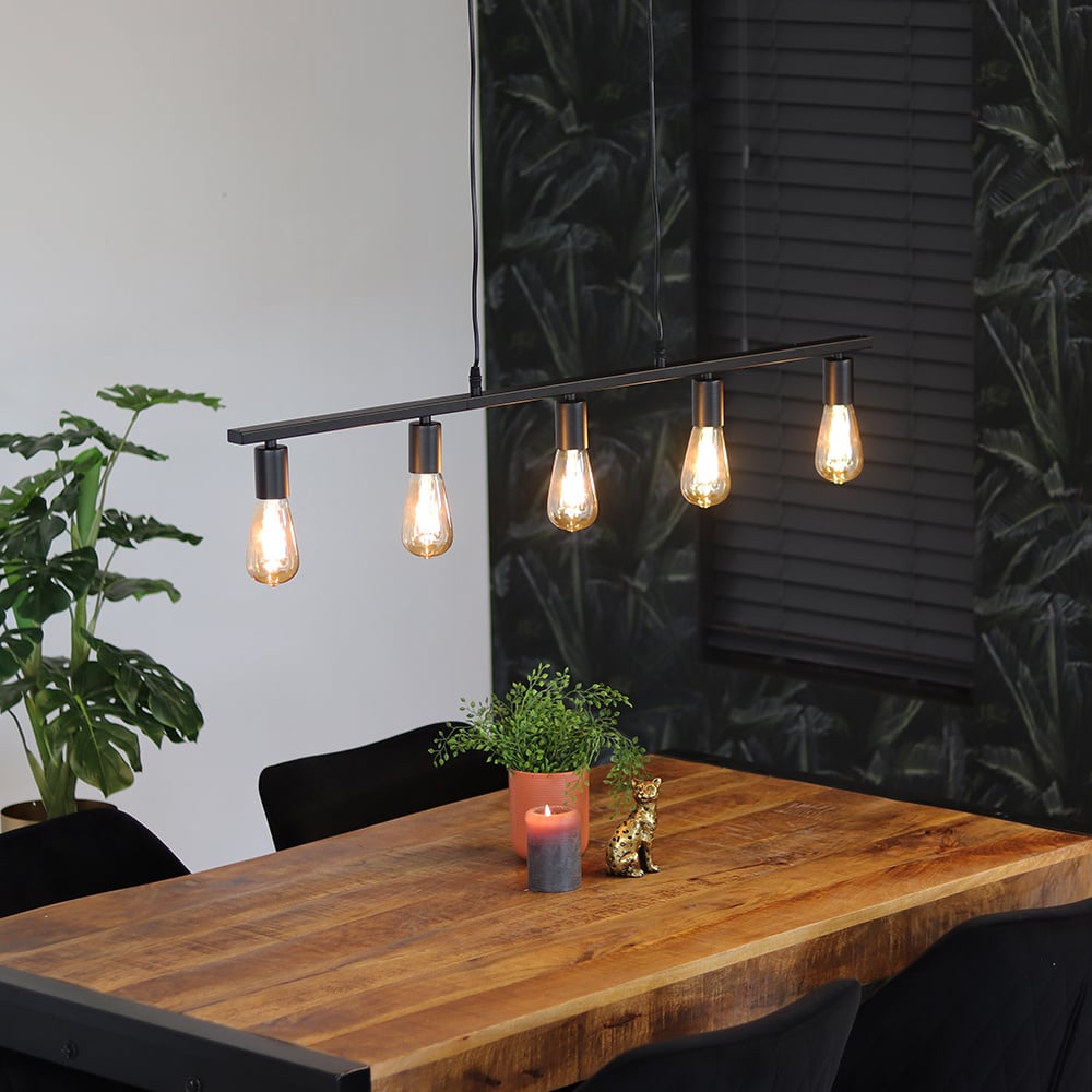 industriële lamp eettafel