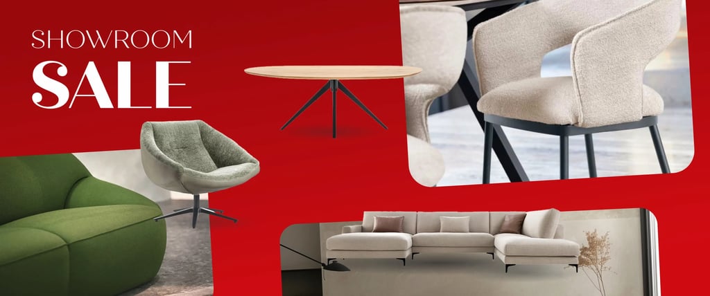 design meubels showroommodellen