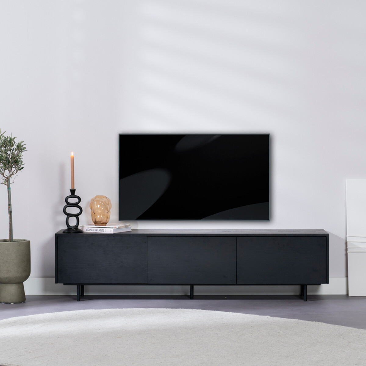 zwart tv meubel